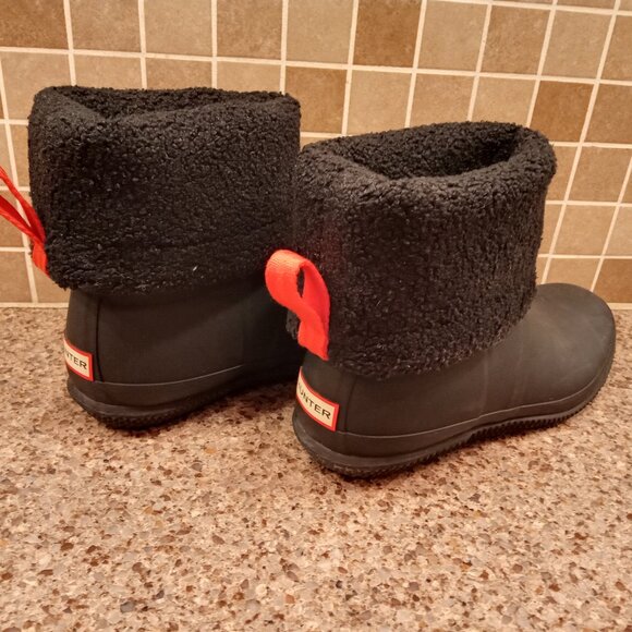 Hunter Original Insulated Roll Top size womens US 11, UK 9, EU 43 Sherpa Boots, - Picture 9 of 9